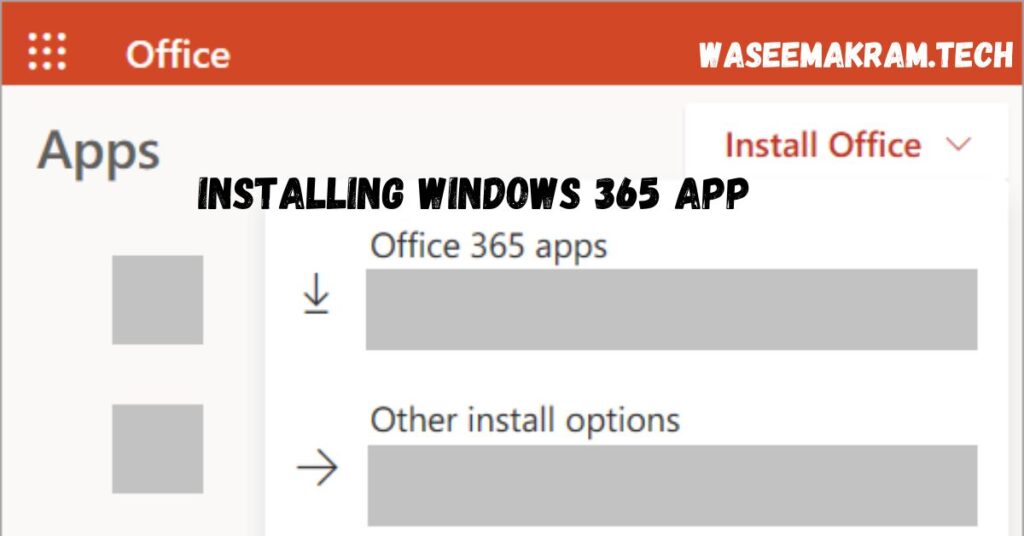 Installing Windows 365 App