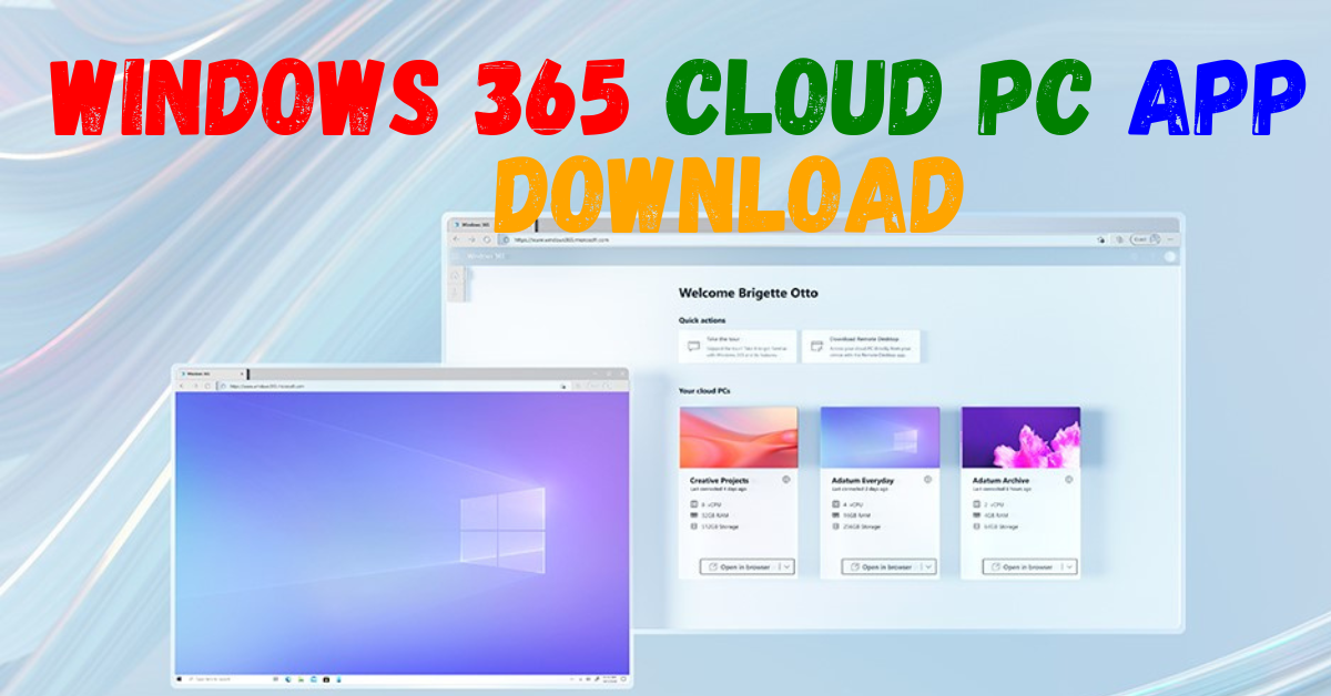 windows 365 cloud pc app download